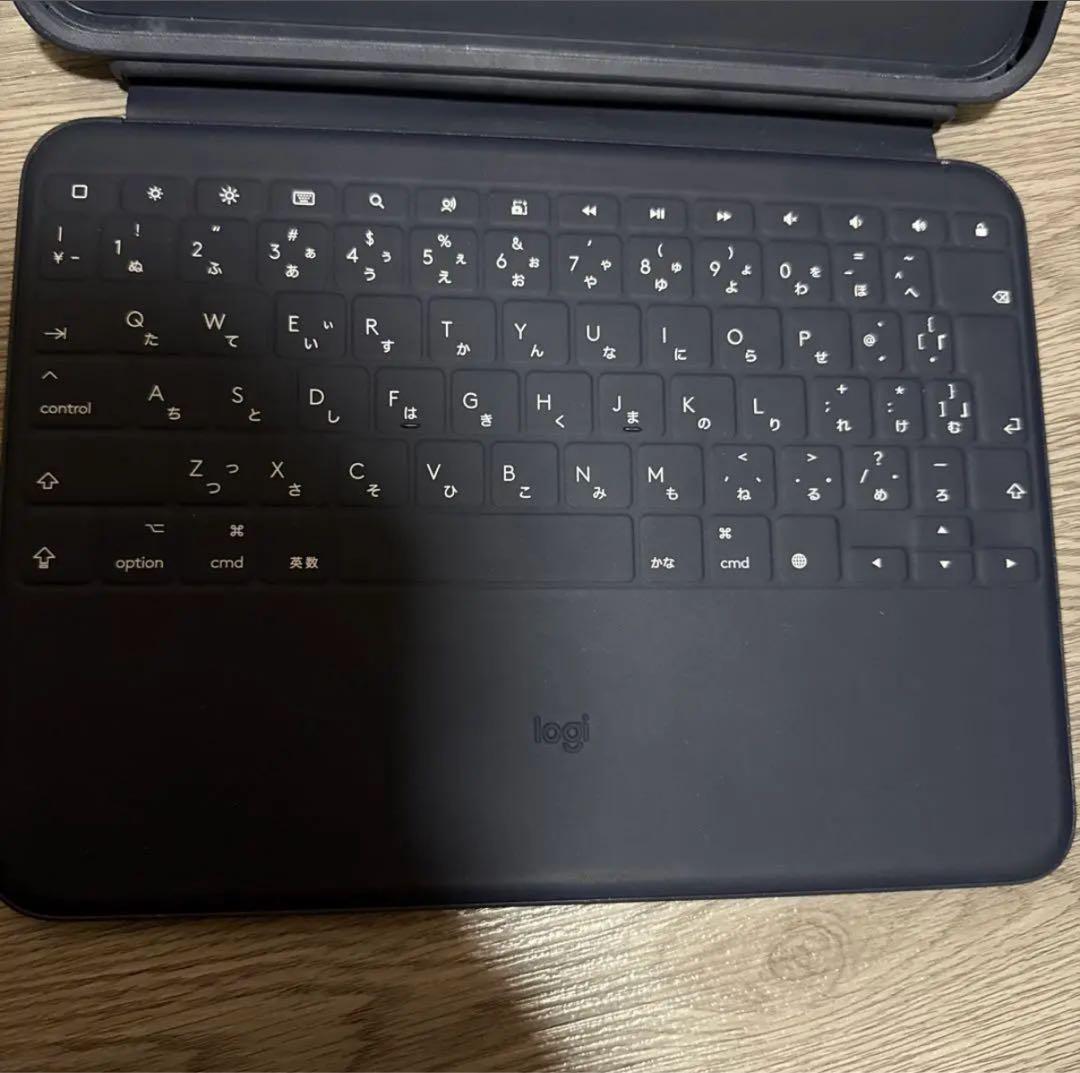 【美品】logi iPad専用キーボードケース ネイビー