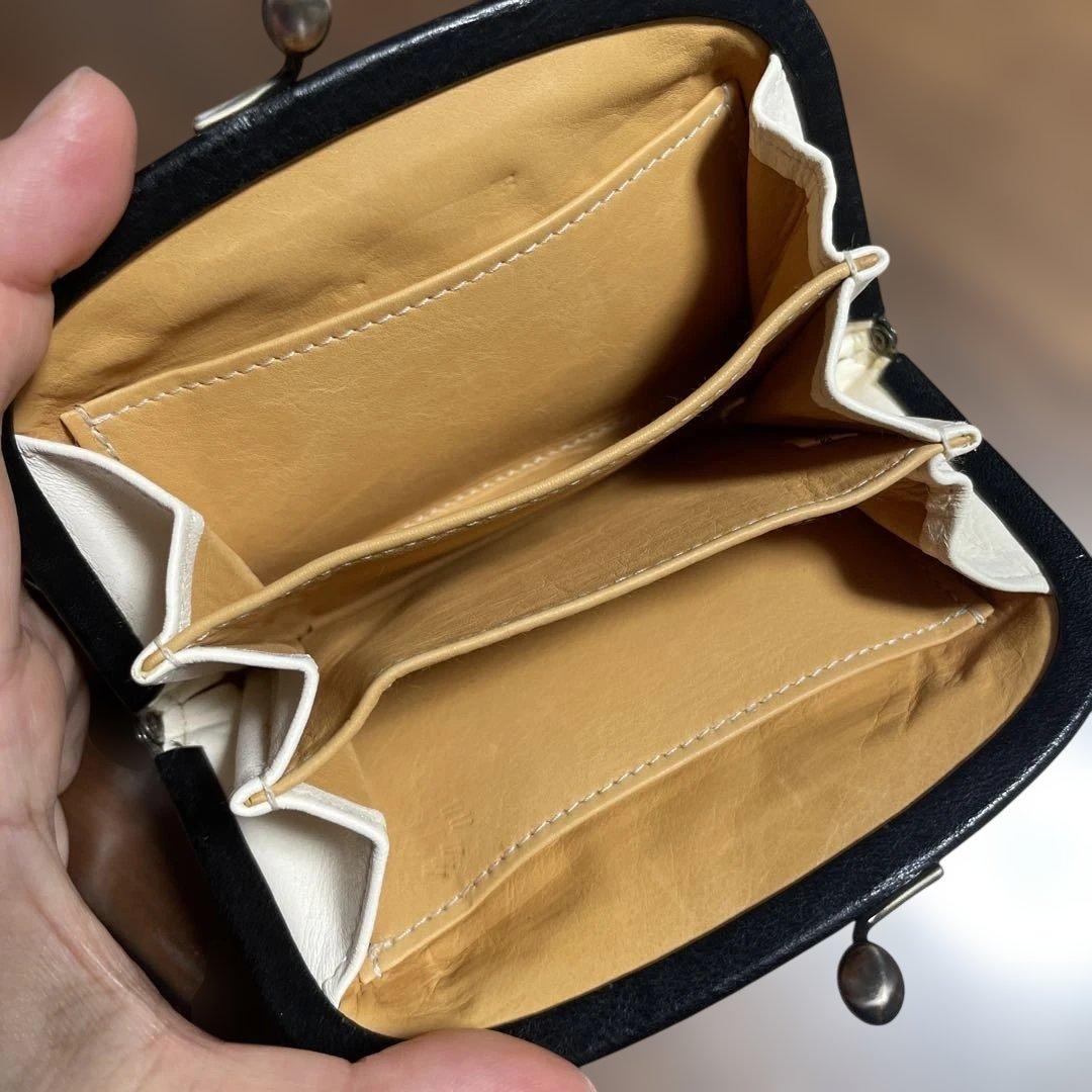 genten がま口 ミニ財布 クリスマスカットワーク