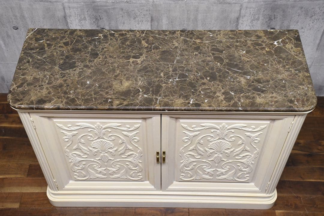 EGC75 アメリカ高級家具 センチュリーファニチャー 大理石 サイドボード