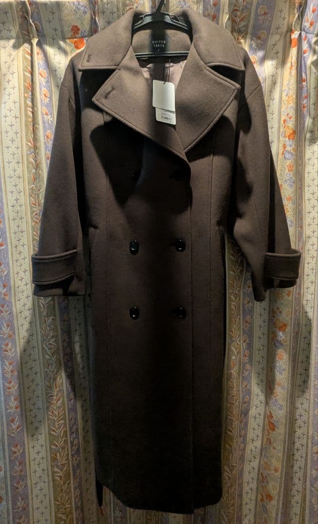 【新品未使用タグ付】UNITED TOKYO SUPER140ビッグカラーコート