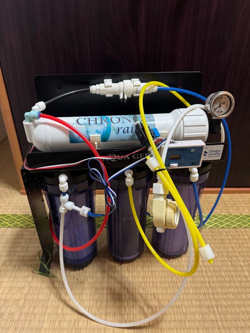 90cmオーバーフロー水槽　大型　ガラス水槽　海水魚飼育 引き取り限定