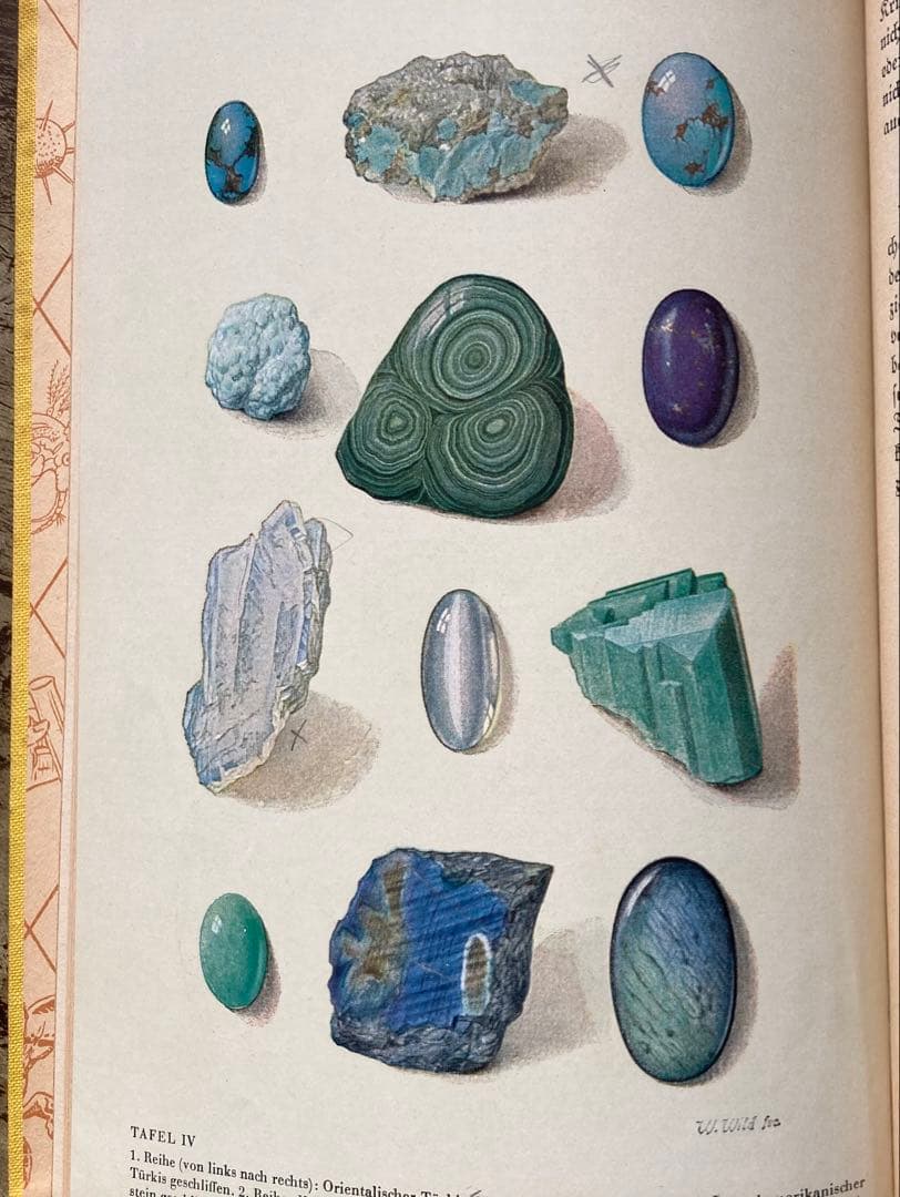 1937年発行 希少な鉱物の本 古書 ドイツ語 洋書