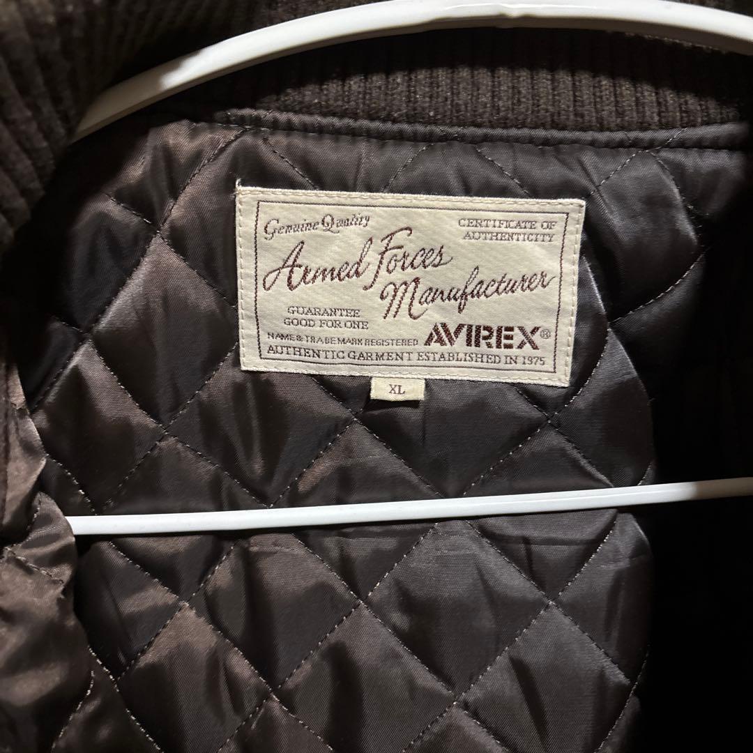 AVIREX スタジャン XL ブラウン