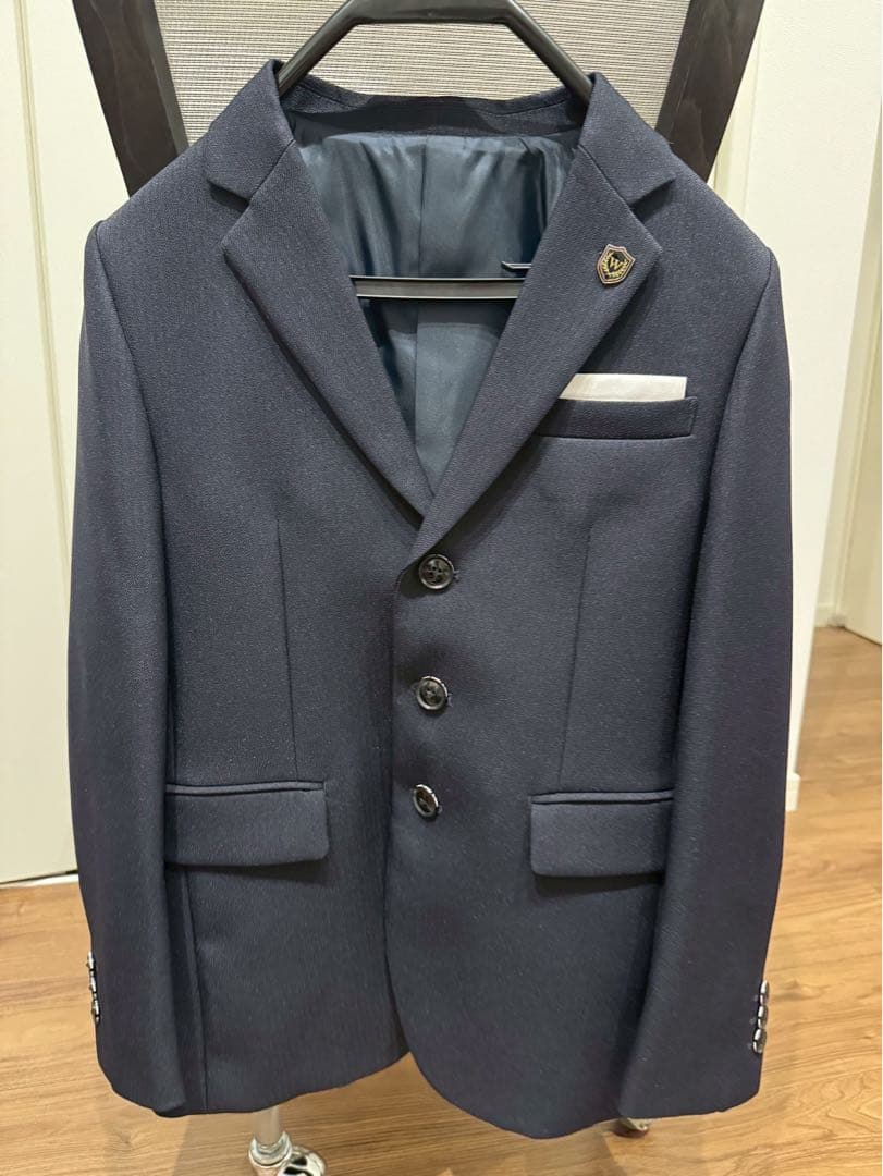 ネイビー ブレザー スーツ