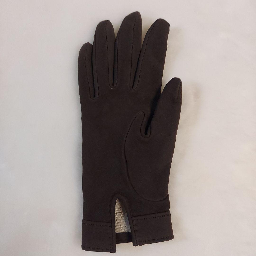 HERMES　手袋　グローブ　ケリー　カデナ　スエード　サイズ6　ヴィンテージ