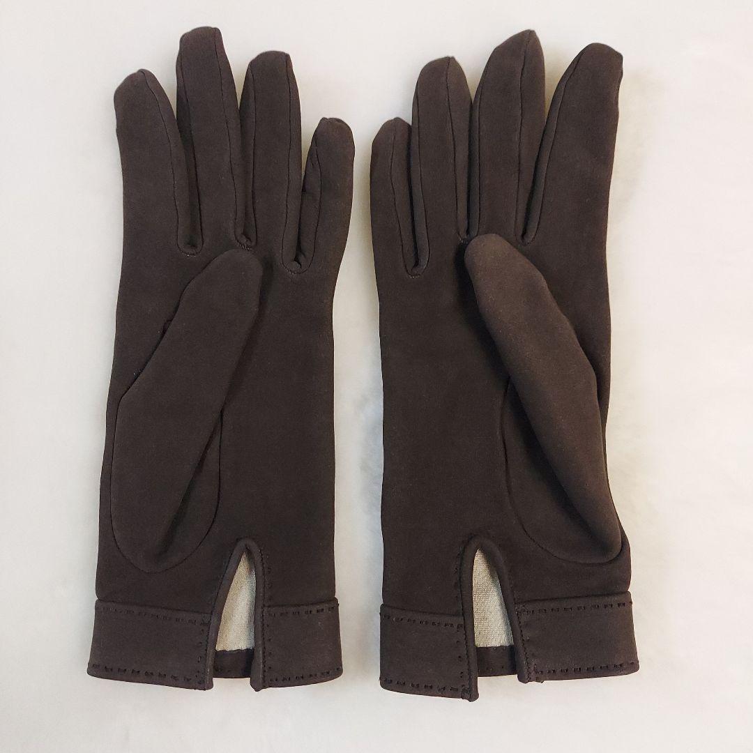 HERMES　手袋　グローブ　ケリー　カデナ　スエード　サイズ6　ヴィンテージ