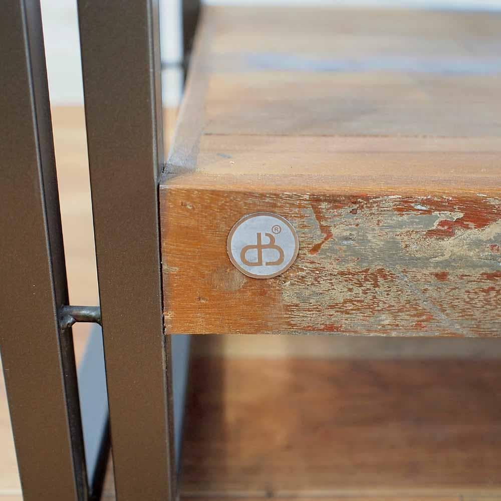 d-Bodhi インダストリアル サイドテーブル 古材×アイアン ディーボディ