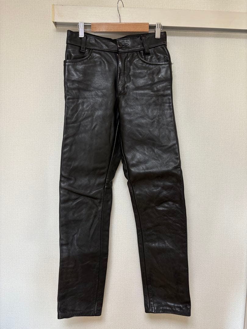 VANSON レザーパンツ　バンソン　レザーパンツ　革パン　バイカー W29