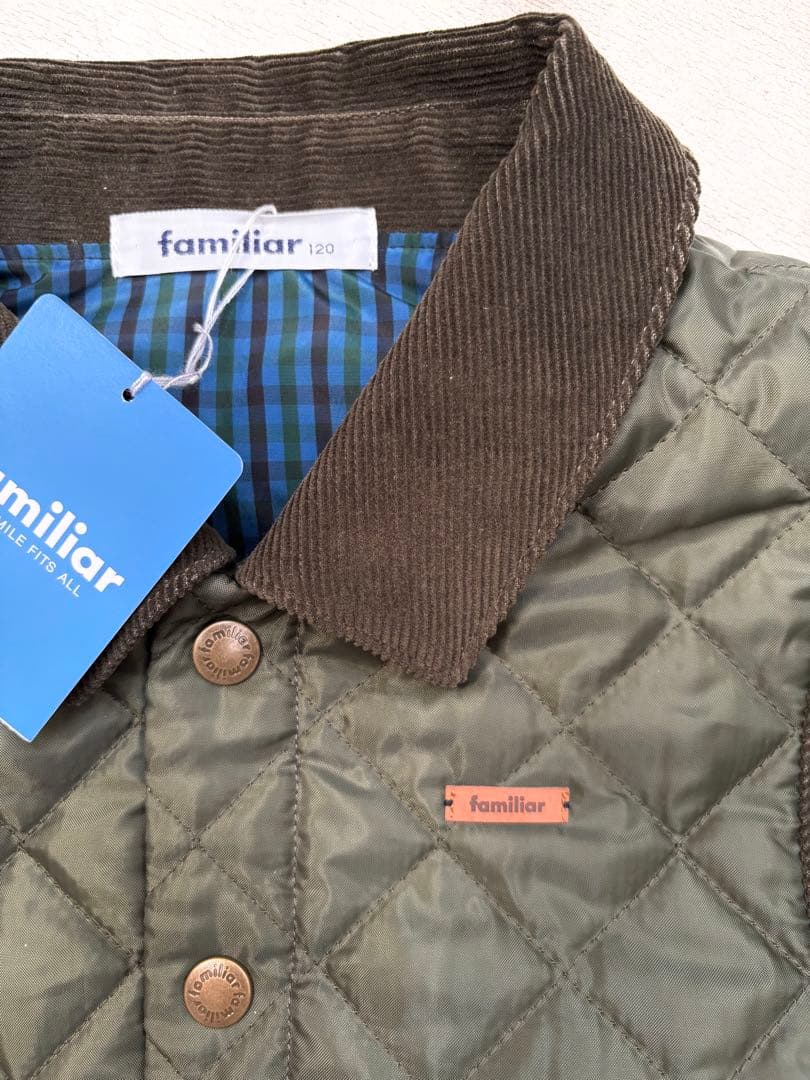 タグつき　新品未着用　familiar キルティングベスト 120