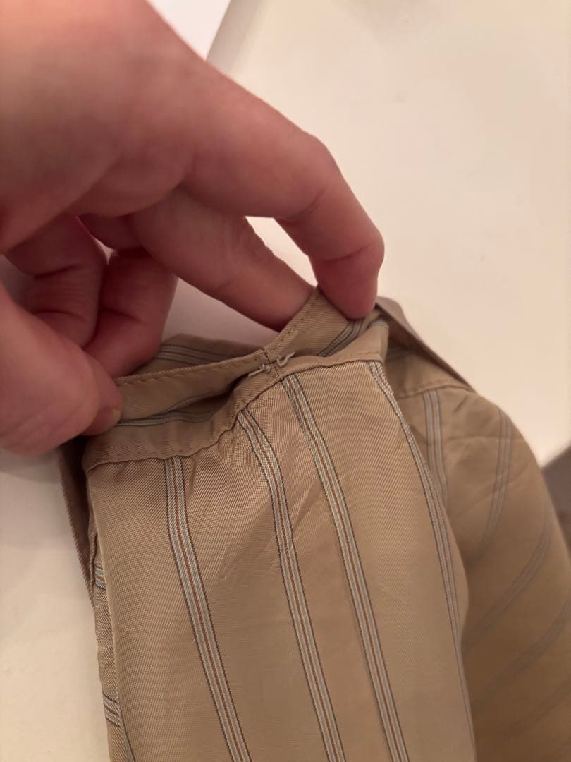 コ*ん様 noir kei ninomiyaベージュ ストライプ サロペット