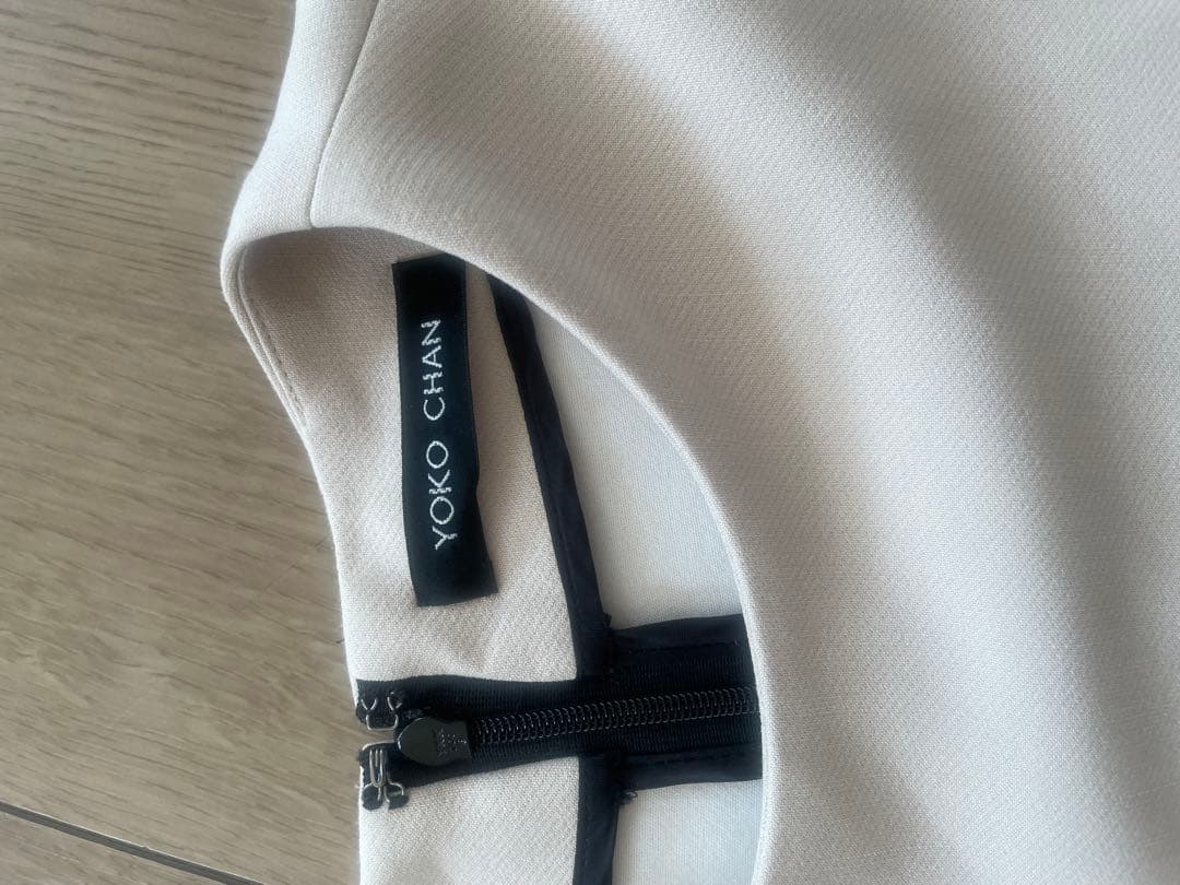 YOKO CHAN スカラップチュニック 36 ベージュ