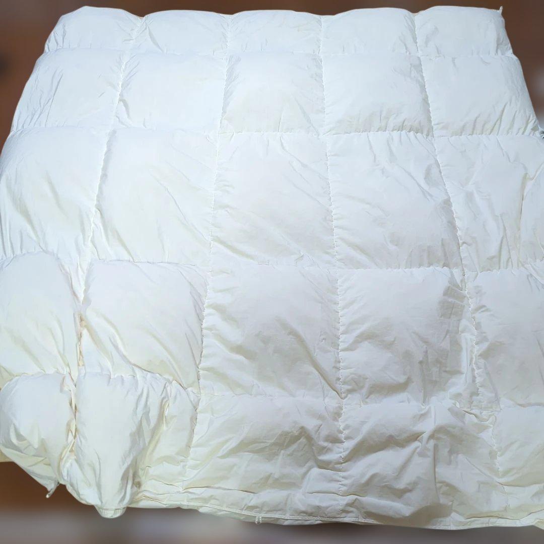 ニトリ 羽毛布団 2枚合わせ 合掛けふとん クイーンサイズ