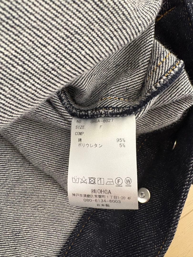 ohga デニムジャケット インディゴ
