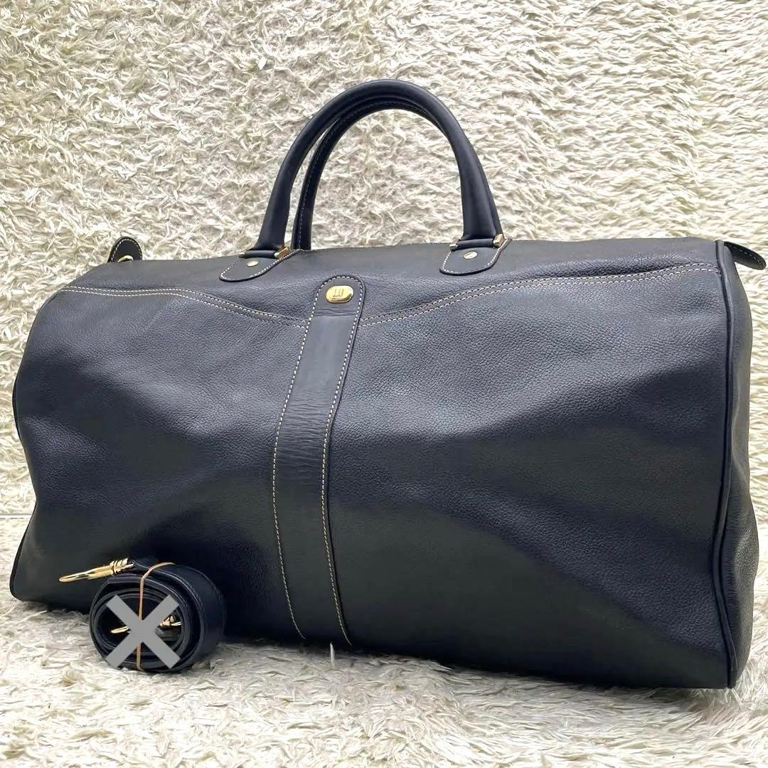 ダンヒル　ボストンバッグ　dunhill boston bag (黒、美品)