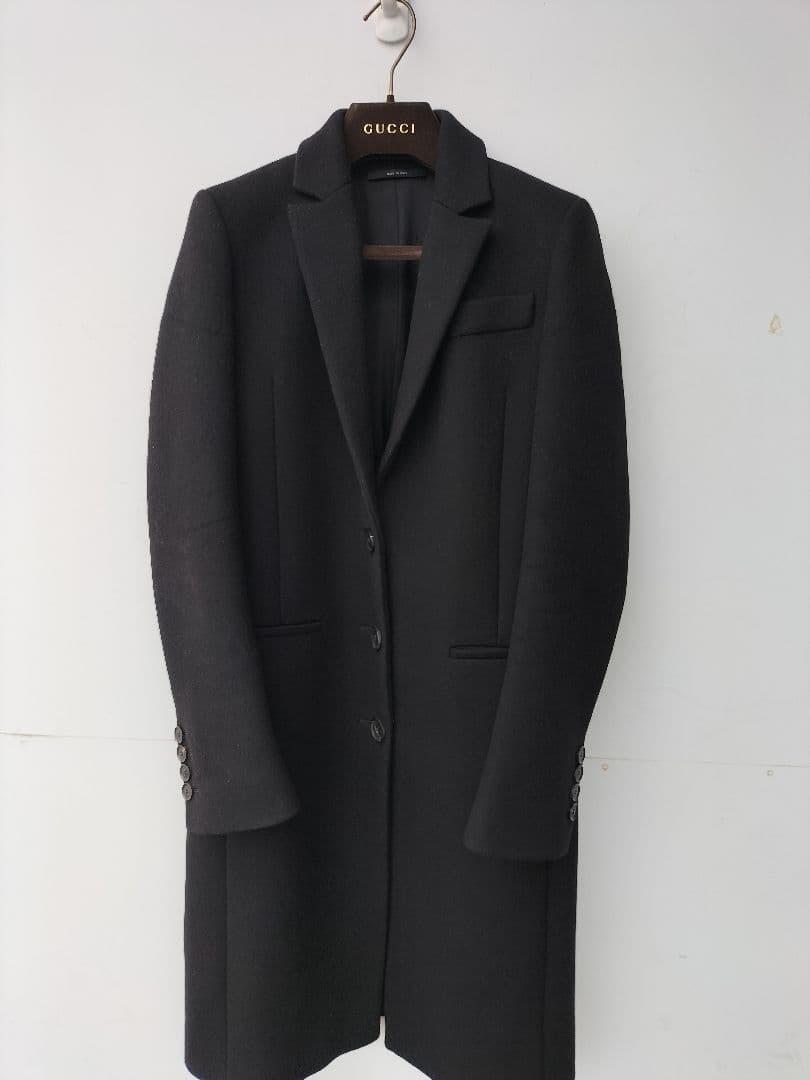 GUCCI グッチ ブラック チェスターコート レディース　36