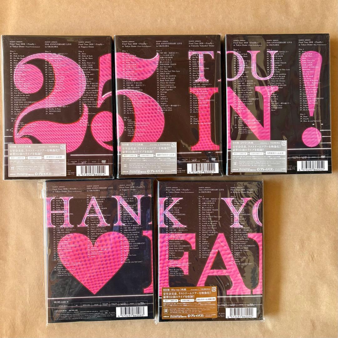 安室奈美恵 Finally 25th Anniversaryライブ DVD5枚組
