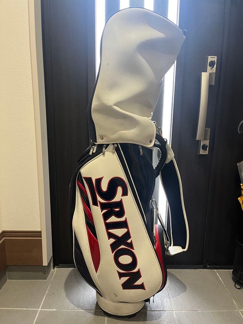 SRIXONキャディバッグ ホワイト/ブラック/レッド