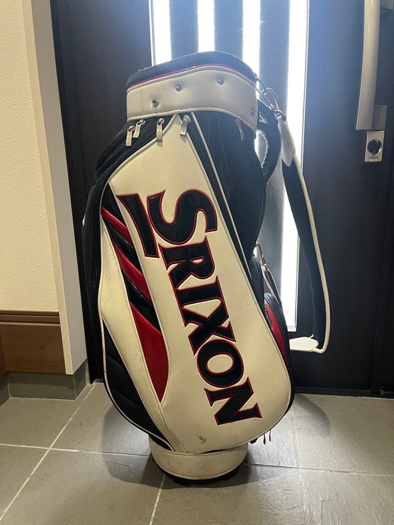 SRIXONキャディバッグ ホワイト/ブラック/レッド