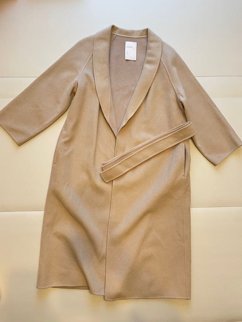 NOBLE ノーブル ショールカラーリバーコート　定価70,400円
