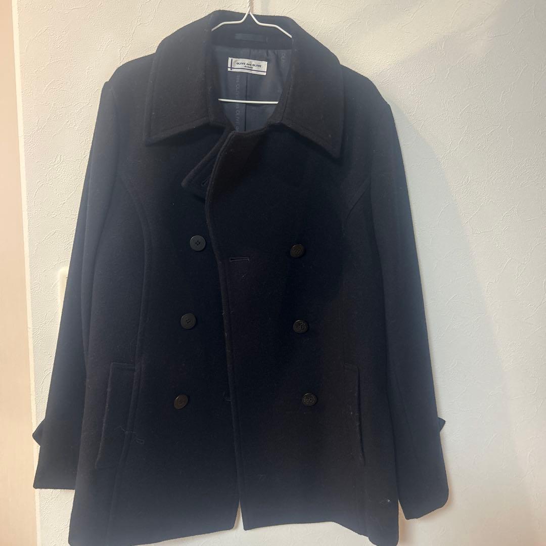 OLIVE des OLIVE ブラック ピーコート