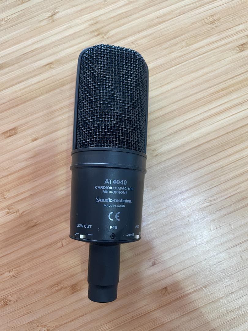 オーディオテクニカ AT4040 マイク（ショックマウントゴム欠損あり