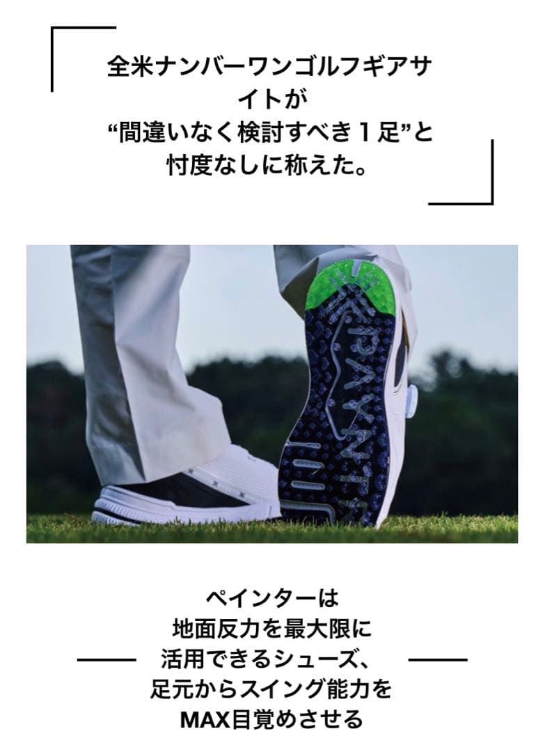 PAYNTR 002 LE ペインター ゴルフ シューズ 26.5 ハドラス済