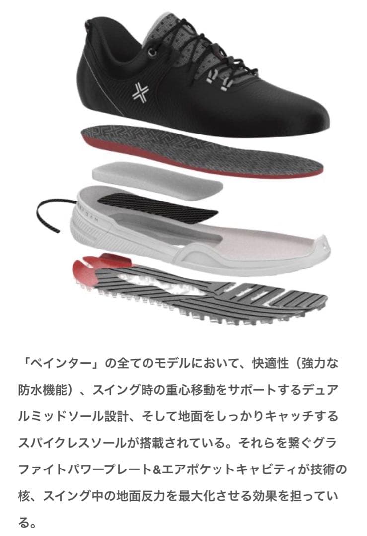 PAYNTR 002 LE ペインター ゴルフ シューズ 26.5 ハドラス済