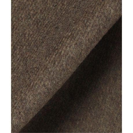 美品 L'ESSAGE MANTECOトップビーバースタンドショートコートカーキ