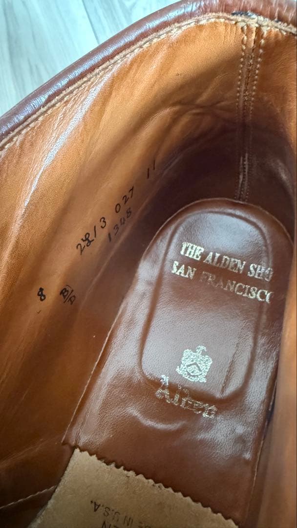 Alden　オールデン　チャッカブーツ　ウイスキー　サイズ8