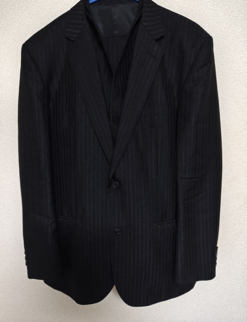 ティノラス スーツ　シングルシャドーストライプ2つボタン3ピースXL