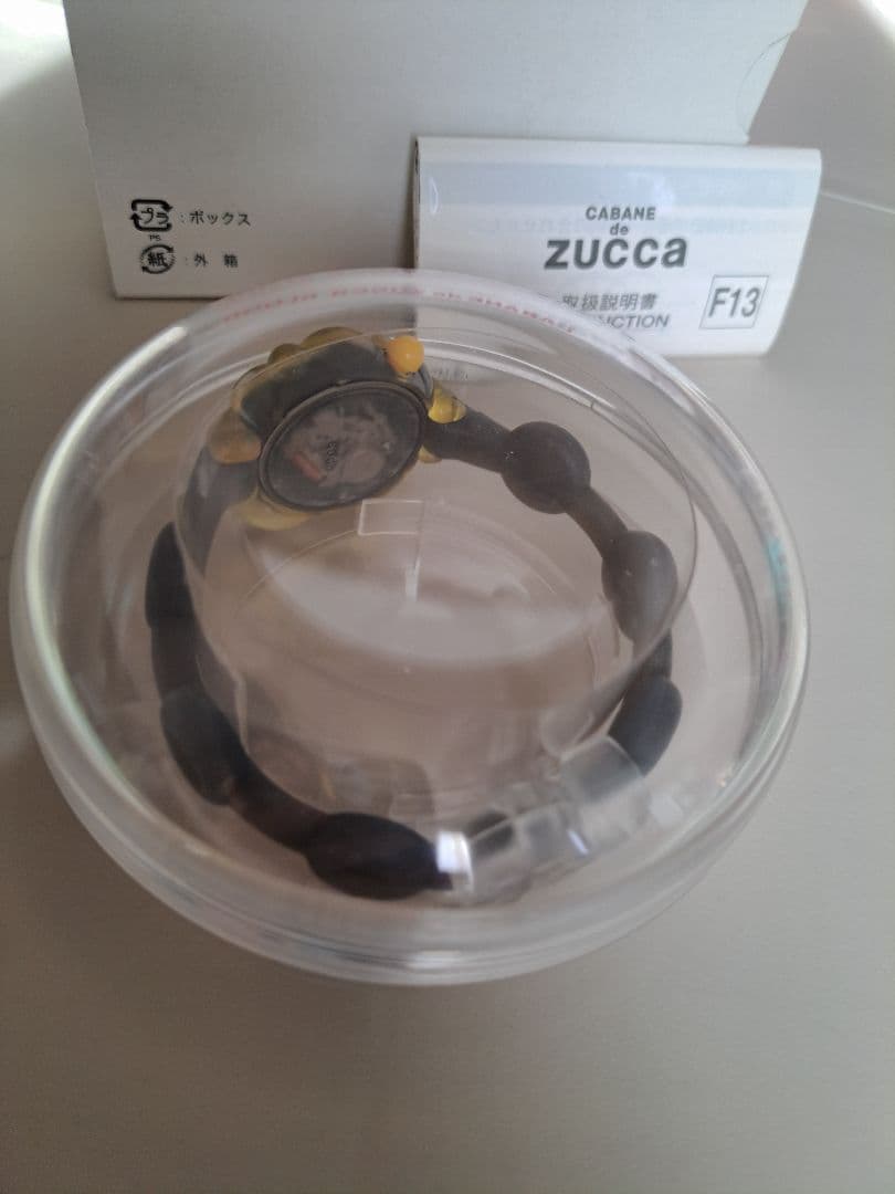 CABANE de ZUCCA 腕時計 赤血球　黒