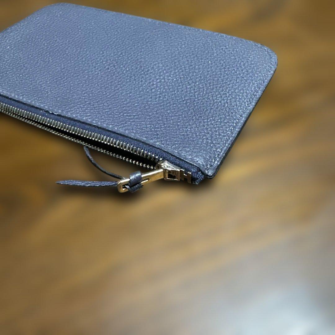 a*l様 HERMÈS ダークグレー レザー 長財布