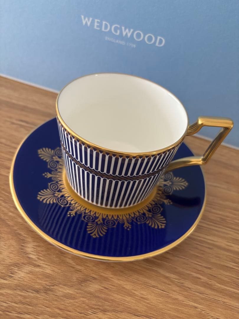 ウェッジウッド アンセミオンブルー　 カップ＆ソーサー セット