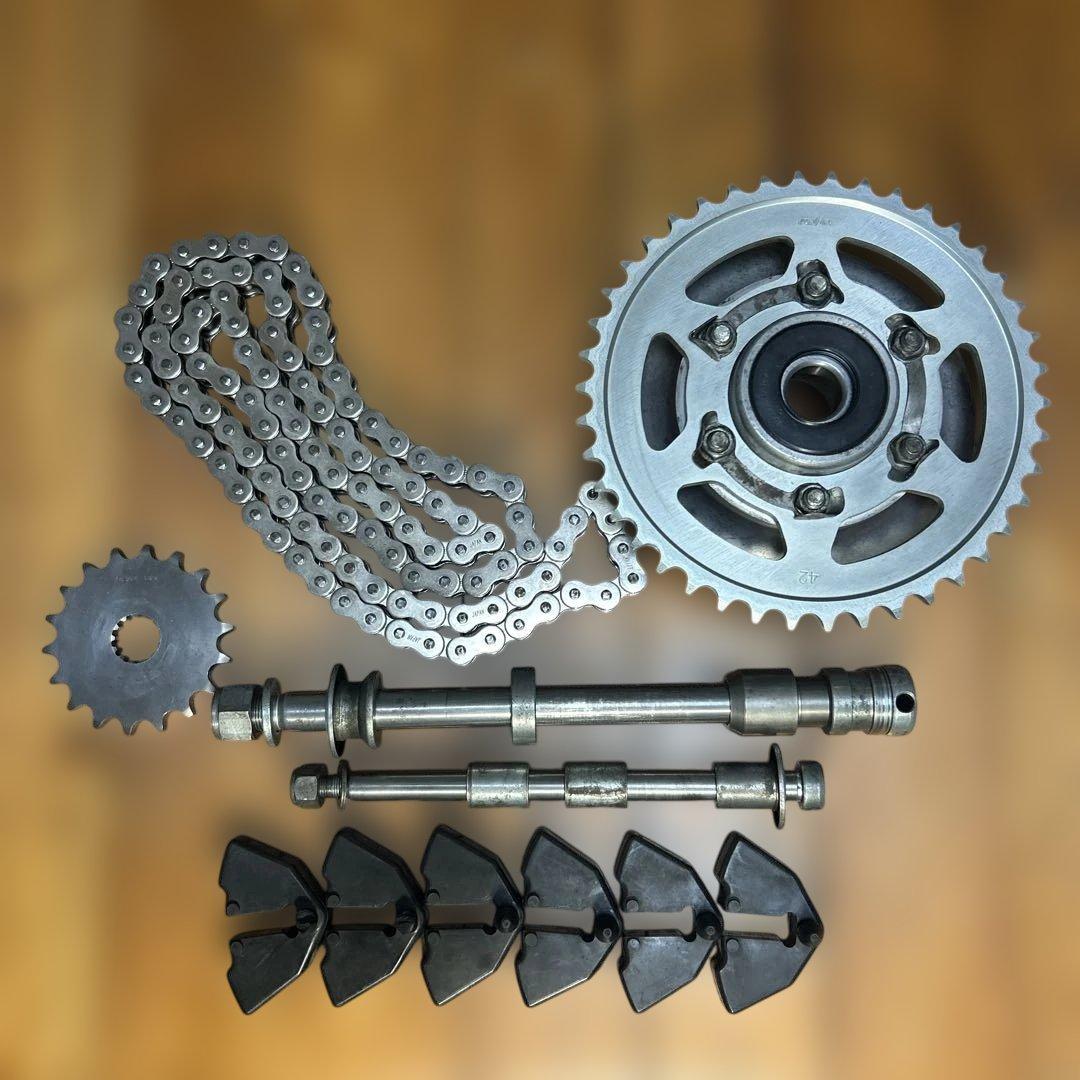 R*o様 GSX750S カタナ ハブ/スプロケット/アクスルシャフト/ダンパー