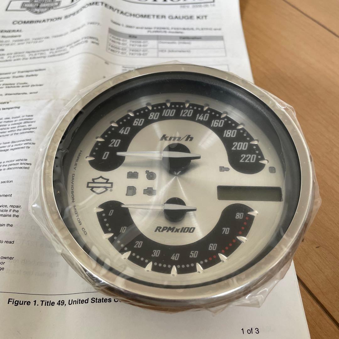 ハーレー純正コンビネーションメーター　タコメーター07以降flhr fxst