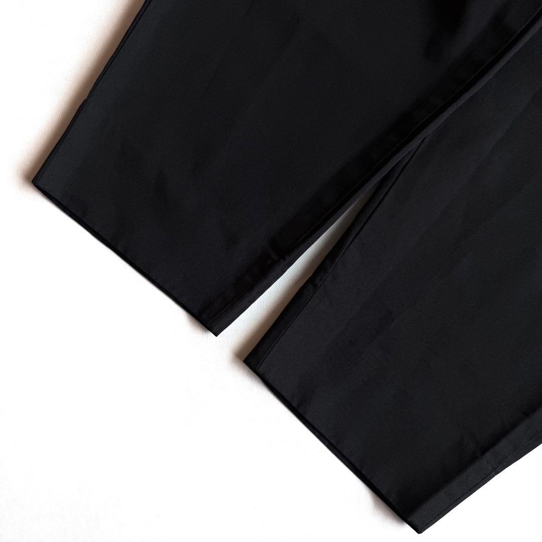 《美品》 コムデギャルソン オムプリュス ポリ縮 スラックス パンツ ブラック