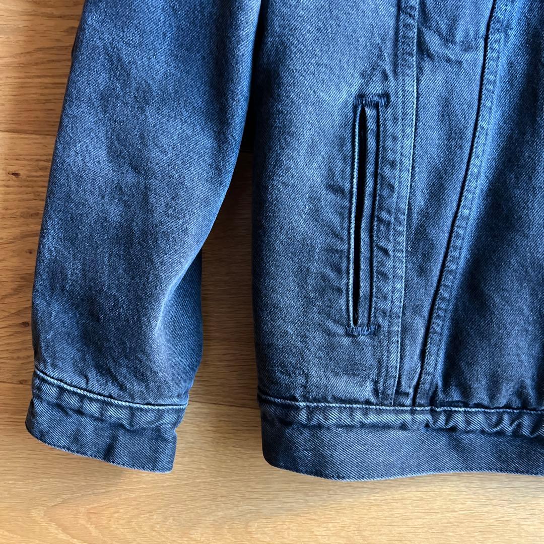80s Levis 70609 0270 ブラックデニムジャケット シェルパ