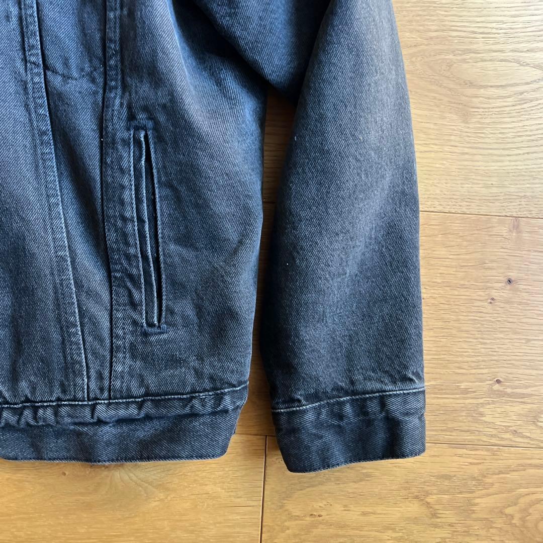 80s Levis 70609 0270 ブラックデニムジャケット シェルパ