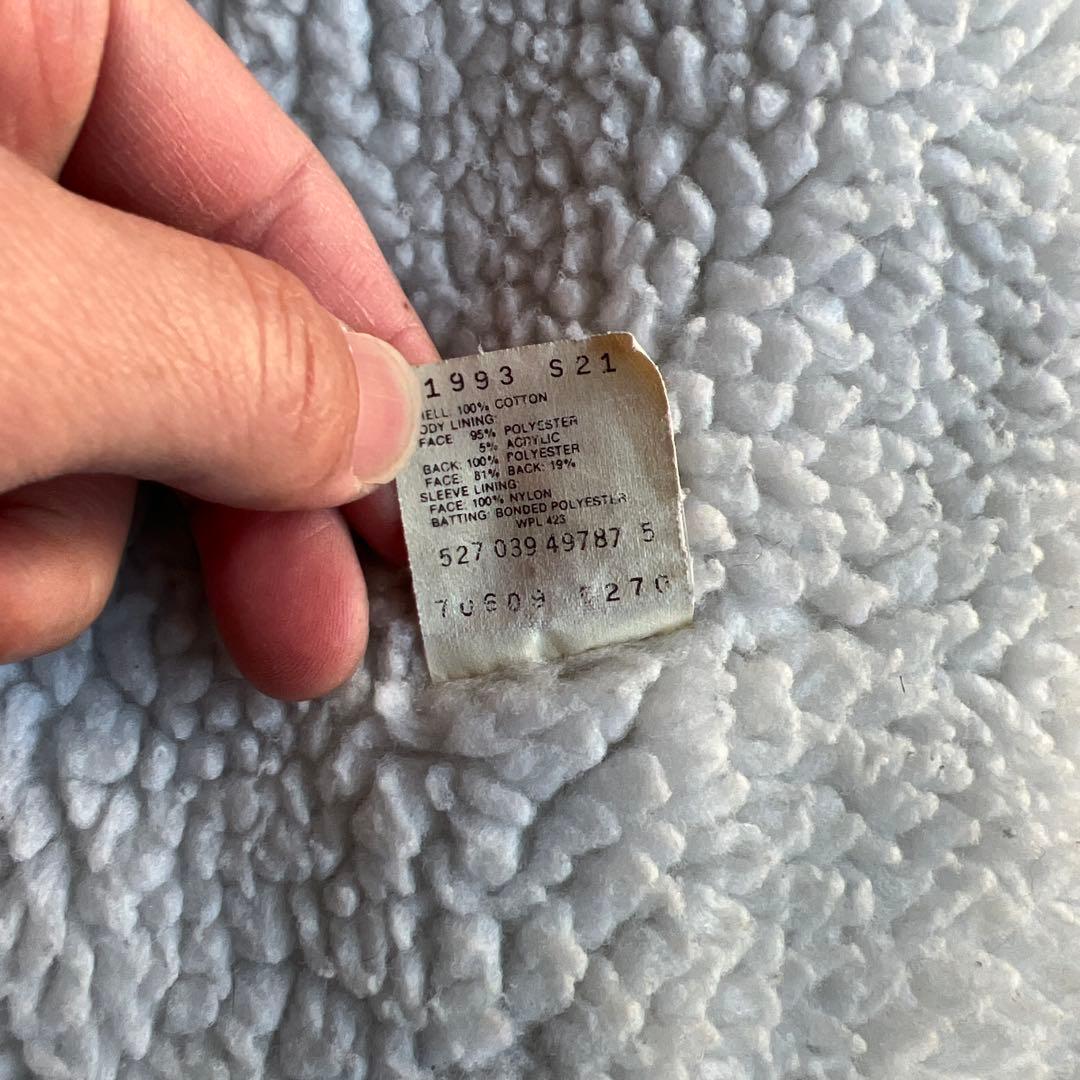 80s Levis 70609 0270 ブラックデニムジャケット シェルパ