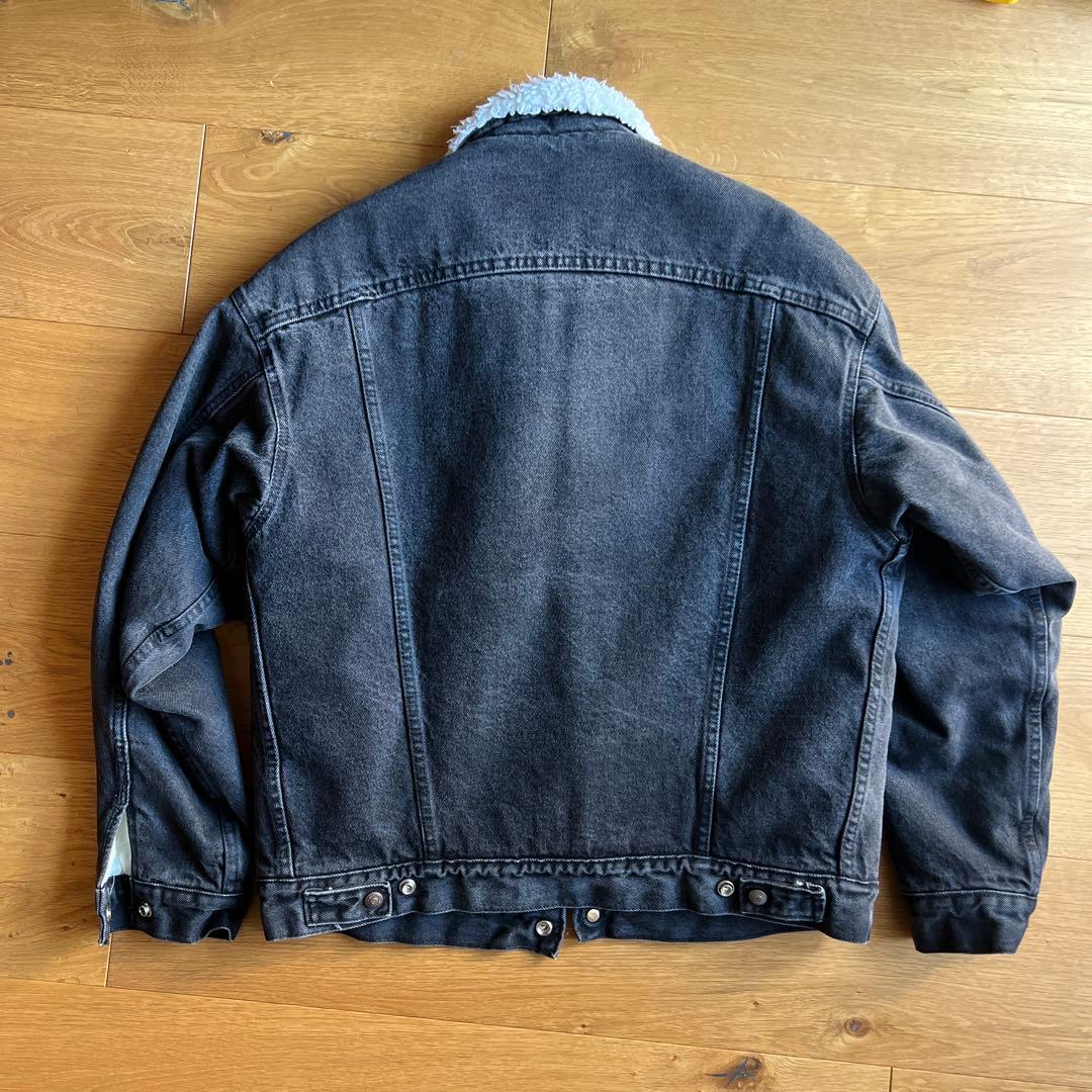 80s Levis 70609 0270 ブラックデニムジャケット シェルパ