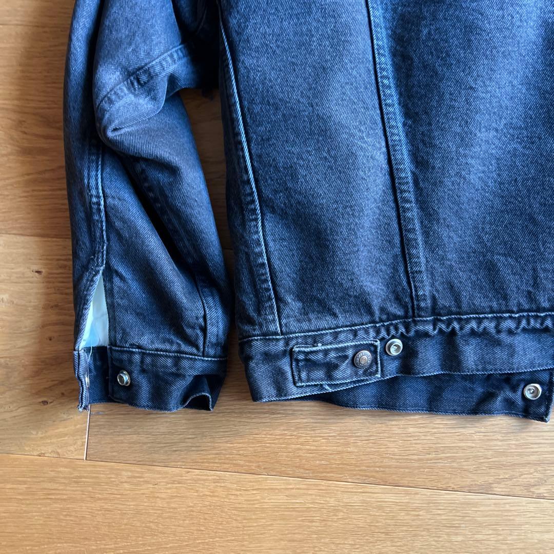 80s Levis 70609 0270 ブラックデニムジャケット シェルパ