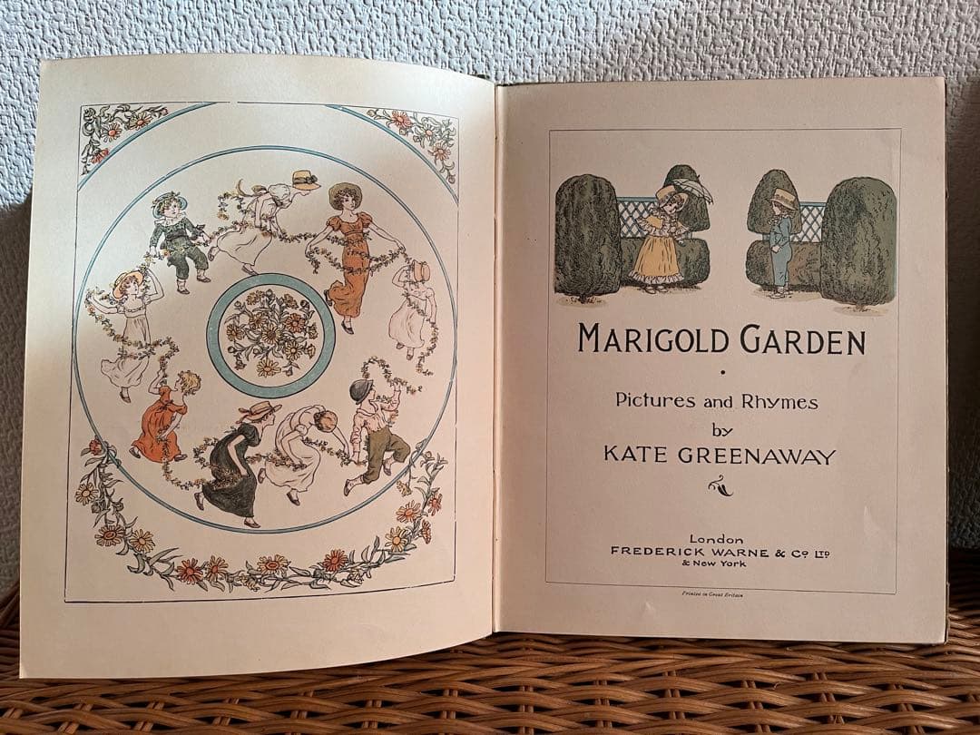 初版？ MARIGOLD GARDEN ケイト・グリーナウェイ 木版絵本＋復刻版