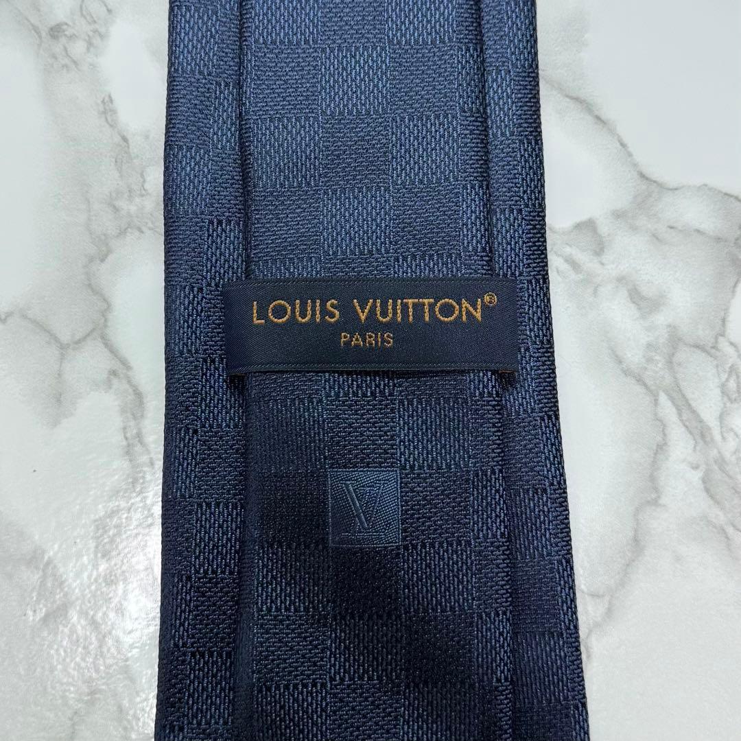 ✨極美品✨ 現行 LOUIS VUITTON ネクタイ シルク100% ダミエ