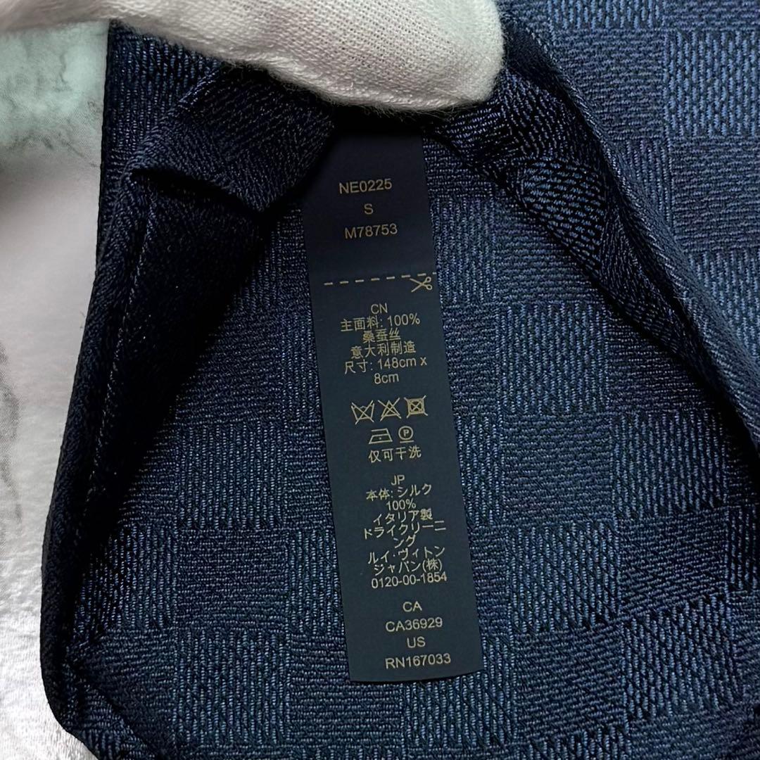 ✨極美品✨ 現行 LOUIS VUITTON ネクタイ シルク100% ダミエ