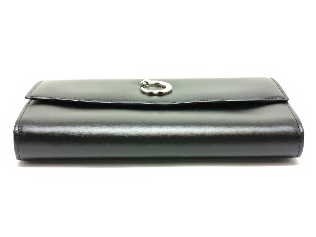 正規品 カルティエ パンテール 三つ折り長財布 黒 箱付