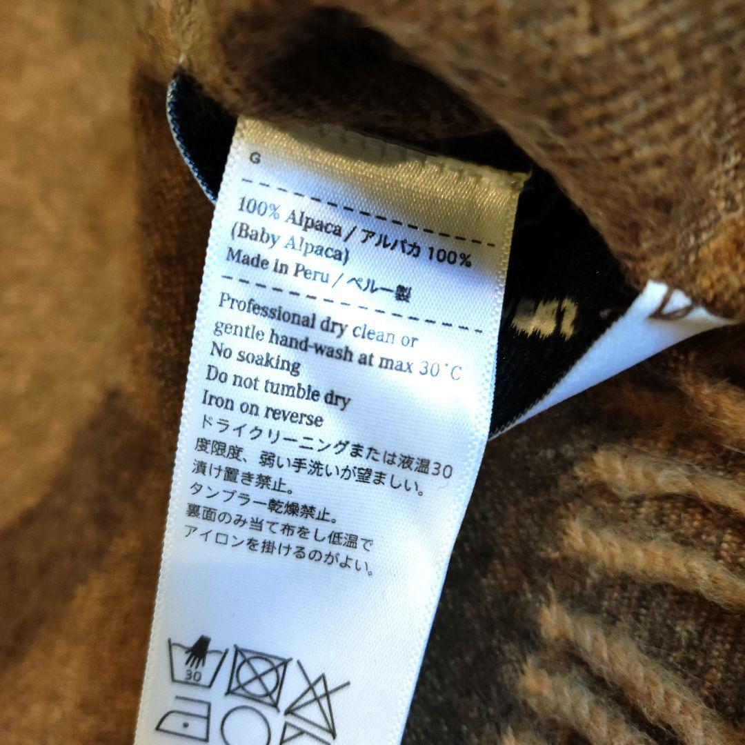 【ほぼ新品】THE INOUE BROTHERS アルパカ大判ストール カモ