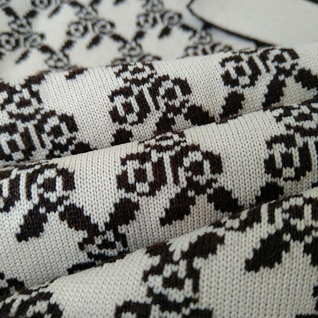 【極美品】 LANVIN ランバンコレクション ジャカードニットコート ベージュ