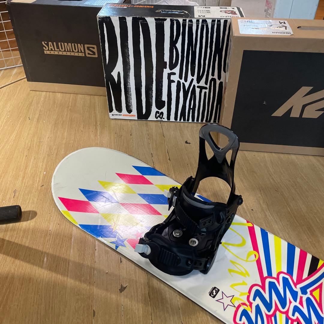 ZUMA　キッズスノーボードセット　未使用バイン付3点セット　128㎝