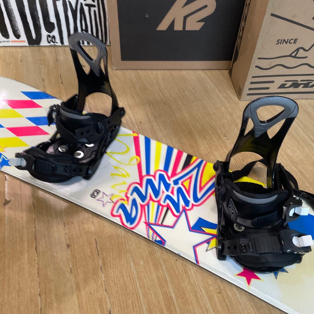 ZUMA　キッズスノーボードセット　未使用バイン付3点セット　128㎝