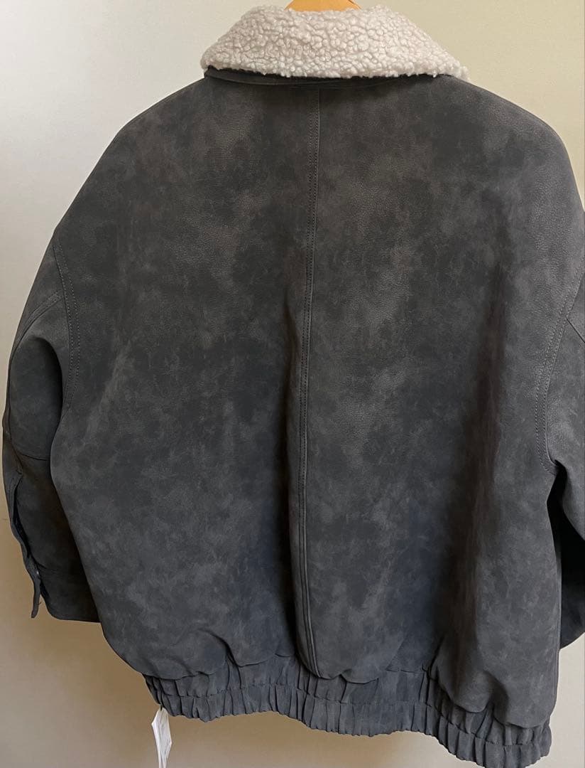 新品タグ付き　スナイデル マルチファブリックボアカラーブルゾン　GRY 1